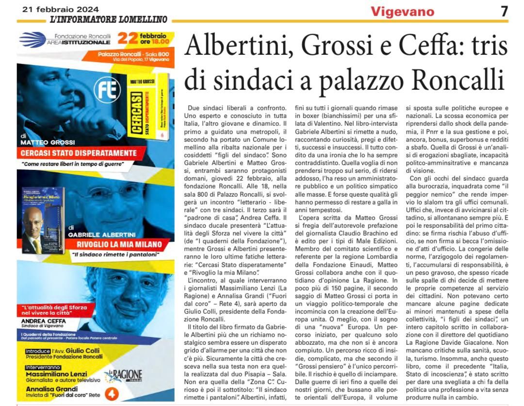 Grossi - Cercasi stato disperatamente - 22-02-2024 -Maleedizione - Monica Macchioni Grossi , Albertini , Ceffa - Male edizione - Monica Macchioni